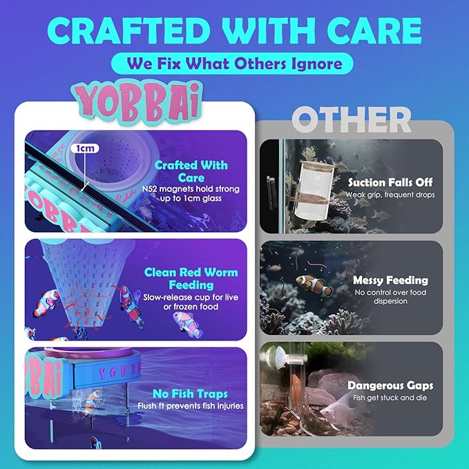 Magnetic Fish Feeding Ring – Strong Magnet Feeder for Betta Goldfish Shrimp, Stops Waste, Anti Jump, Works with Floating Pellets Frozen & Live Worms