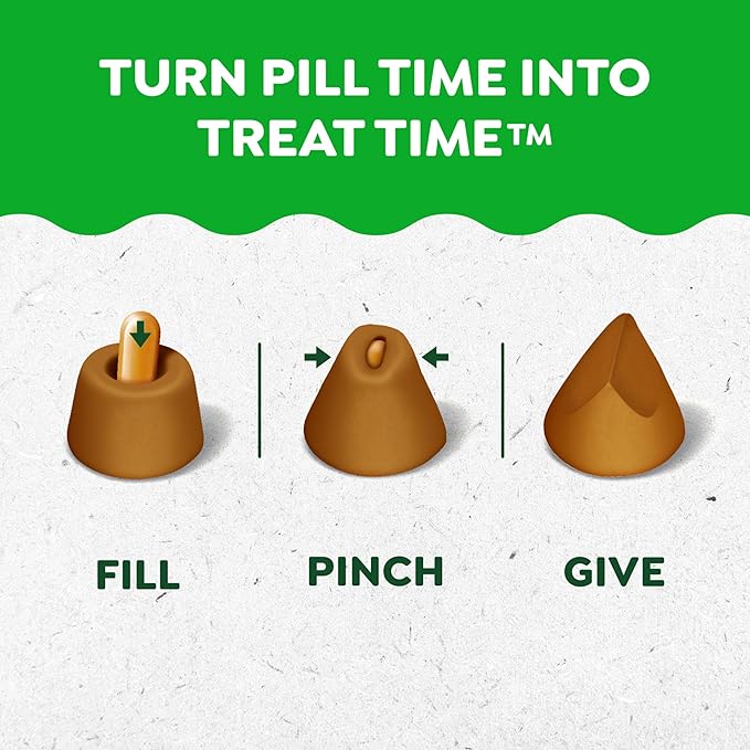 Greenies Pill Pockets for Dogs, Large Size Soft Dog Treats, Peanut Butter Flavor, 7.9 oz. Pouch