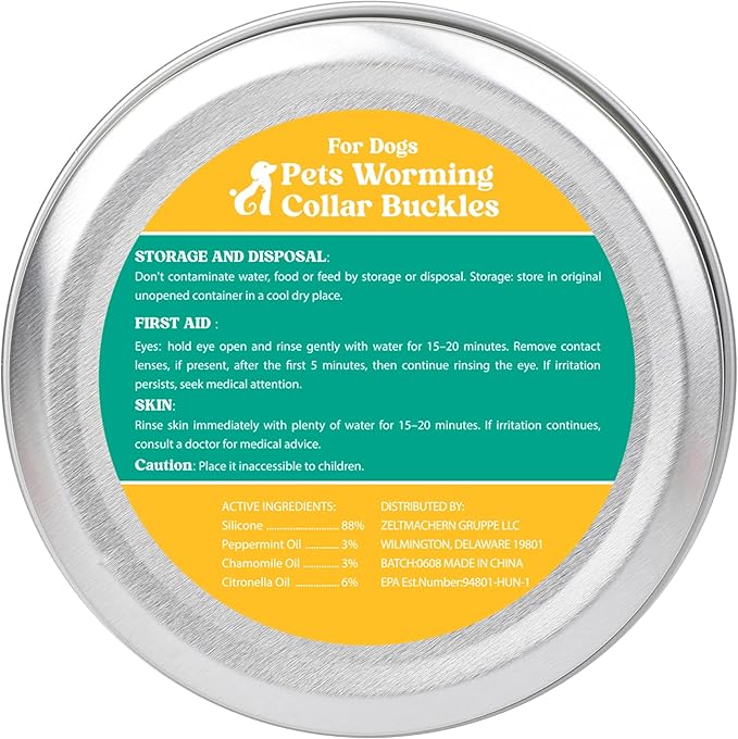 Natural Dog Tag for Flea & Tick Prevention – 6 Months Long Lasting Protection, Waterproof Collar Pendant with Extra Refills, Safe for All Breeds, Collar Not Included,Blue