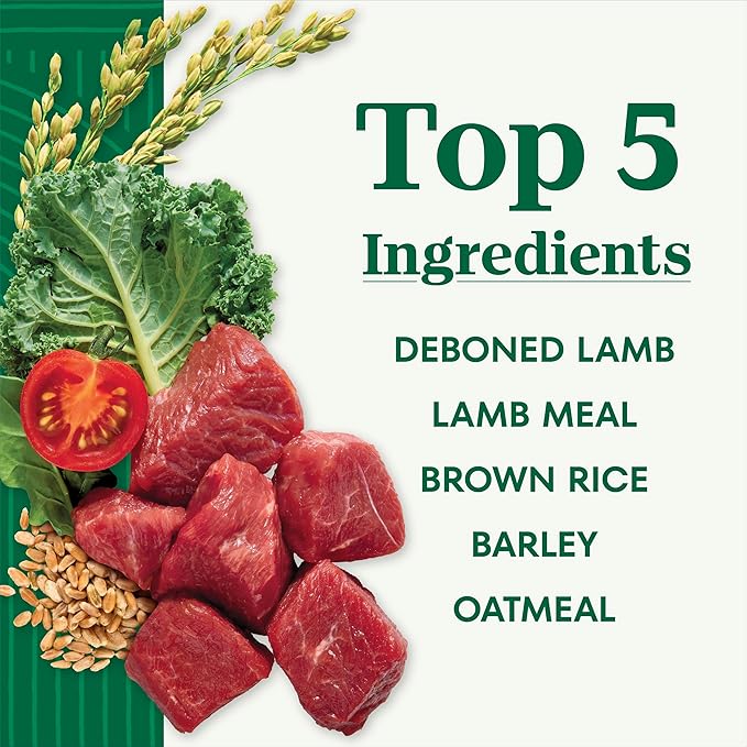 Nutro Natural Choice Adult Dry Dog Food, Lamb and Brown Rice Recipe, 12 lbs.
