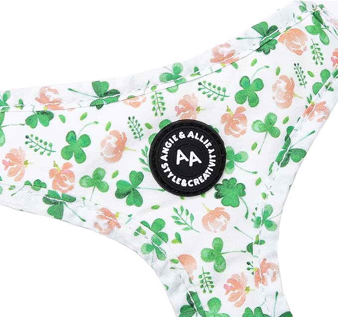 Angie and Allie Organic Cotton Dog Harness,No Pull Pet Harness with Leash D-Ring,Adjustable Soft Padded Dog Vest,Comfortable,Sustainable,Breathable and Stylish for Your Canine Companion