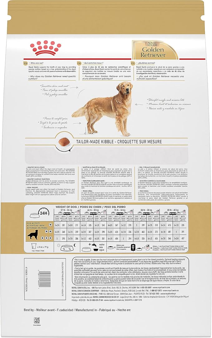 ROYAL CANIN Breed Health Nutrition Golden Retriever Adult Dry Dog Food, 17 lbs.