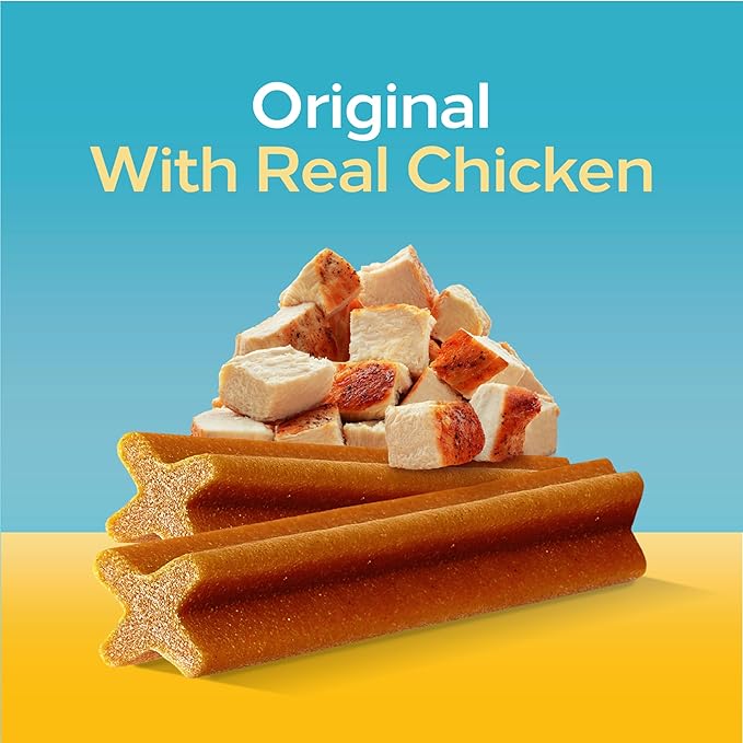 Pedigree Dentastix Large Breed Dog Treats, Original Flavor, 2.08 lb. Bag (40 Treats)