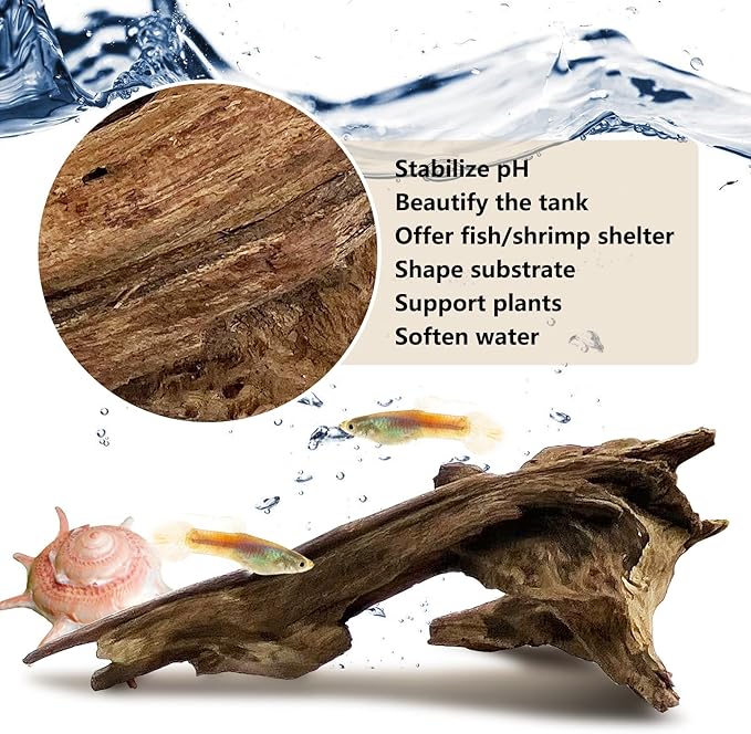 Tfwadmx Natural Small Coral Driftwood for Aquarium Decor 20 Pcs 4-6" Fish Tank Decorations Reptile Decor Assorted Driftwood Branch Reptile Tank Wood Decor