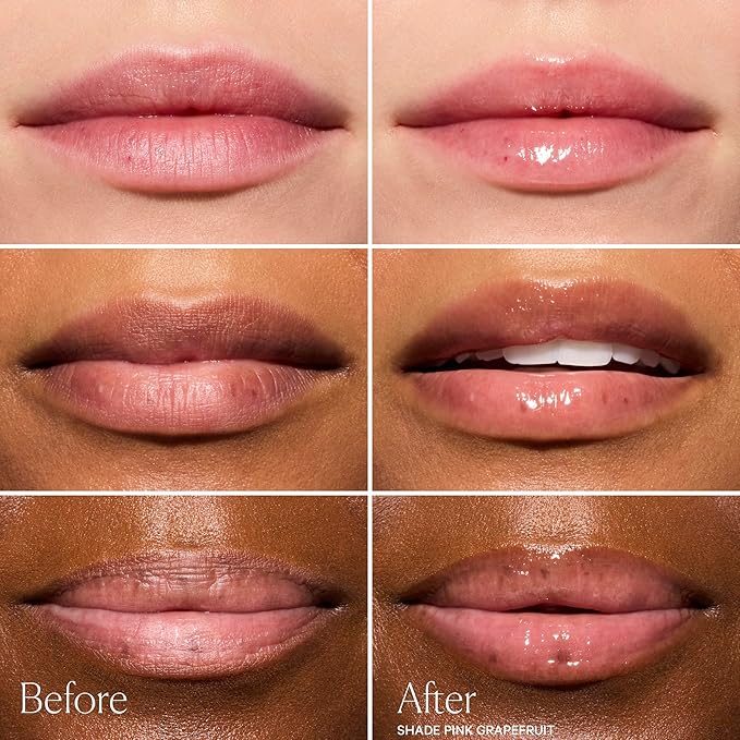 Well People Poutlove Peptide Lip Balm, Hydrating Sheer Tinted Lip Treatment with Peptide Complex, Murumuru Butter & Sesame Seed Complex for a Plumper, Smoother-Looking Pout, Pink Grapefruit