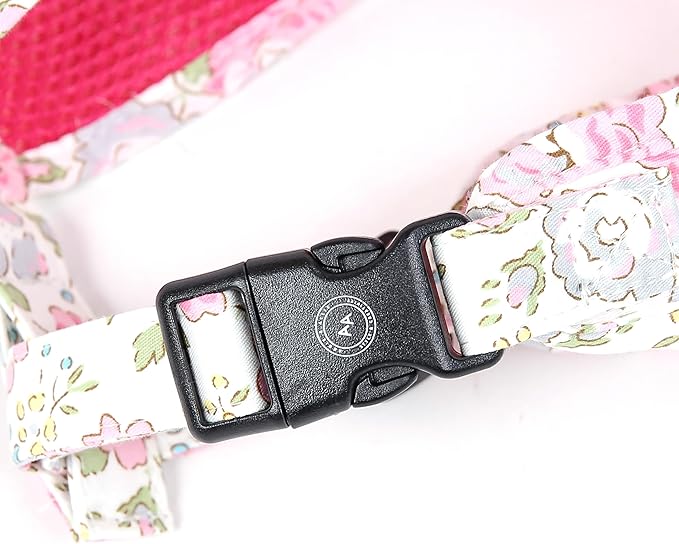 Angie and Allie Organic Cotton Dog Harness,No Pull Pet Harness with Leash D-Ring,Adjustable Soft Padded Dog Vest,Comfortable,Sustainable,Breathable and Stylish for Your Canine Companion