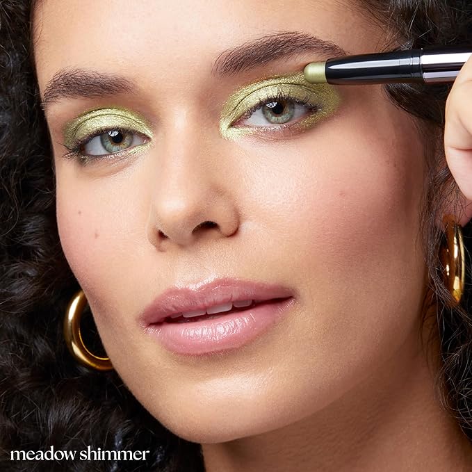 Julep Eyeshadow 101 Cream-to-Powder Waterproof Shadow Stick ??Meadow Shimmer ??Long-Lasting, Crease-Proof, Earthy Green Shimmer Cream Eyeshadow with Built-in Smudger