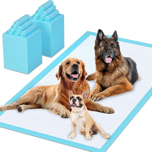 Puppy Pads Extra Large 32"x40" 40 Count, Pee Pads for Dogs & Cats, Disposable Thicken Pet Training Pads for Doggie Rabbits, Incontinence Underpads Ultra Absorbent & Quick-Dry, Leakproof Potty Pad