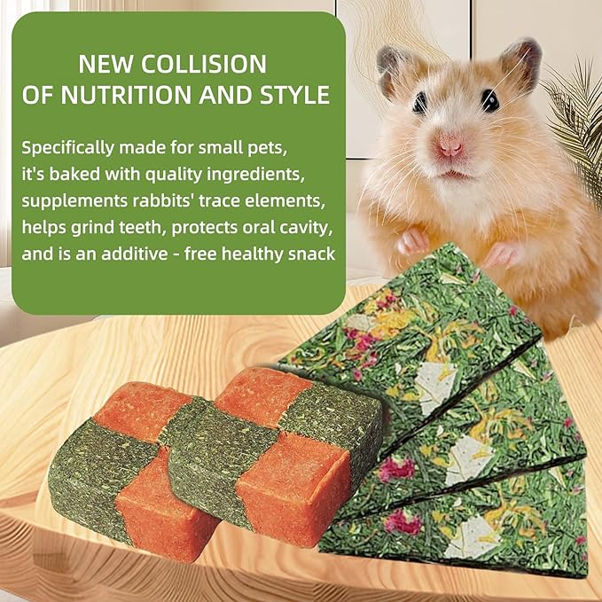 50-60Pcs Chinchilla Toys, Rabbits Chew Toys Bunny Treats with Papaya Stems Sweet Bamboo Hamsters, Chinchillas, Guinea Pigs (Part E, 50-60Pcs)