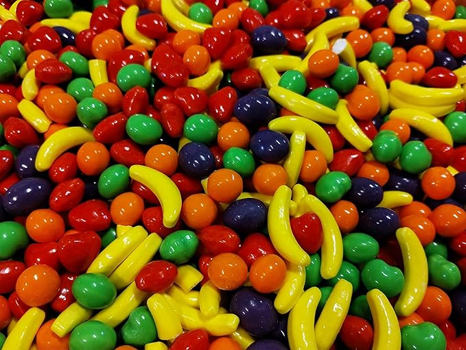 Mini Fruit Shaped Candy - 1 lb of Sweet Crunchy Candies Perfect for your Dish or Vending Machines