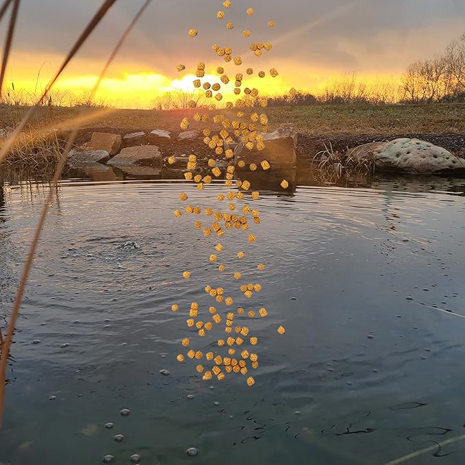 HALF OFF PONDS Grow Pro Koi Fish Food - 10 lb Floating Pellets, 5mm Size - Goldfish Food for Ponds - 40% Protein with Fish Meal & Probiotics - Designed for Rapid Growth & High Digestibility