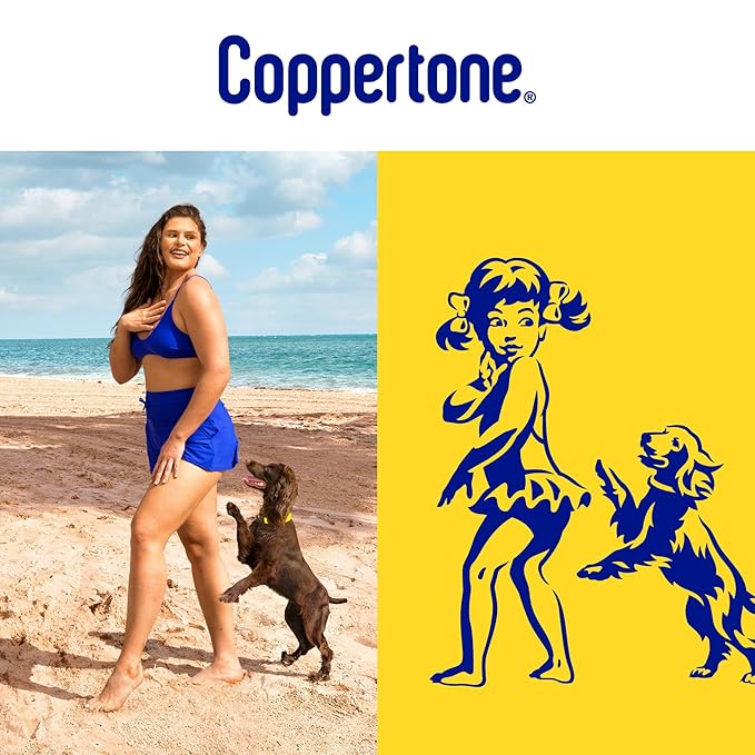 Coppertone Sport Mineral Sunscreen Lotion SPF 50, Water Resistant Sunscreen with Zinc Oxide, 5 Fl Oz Bottle