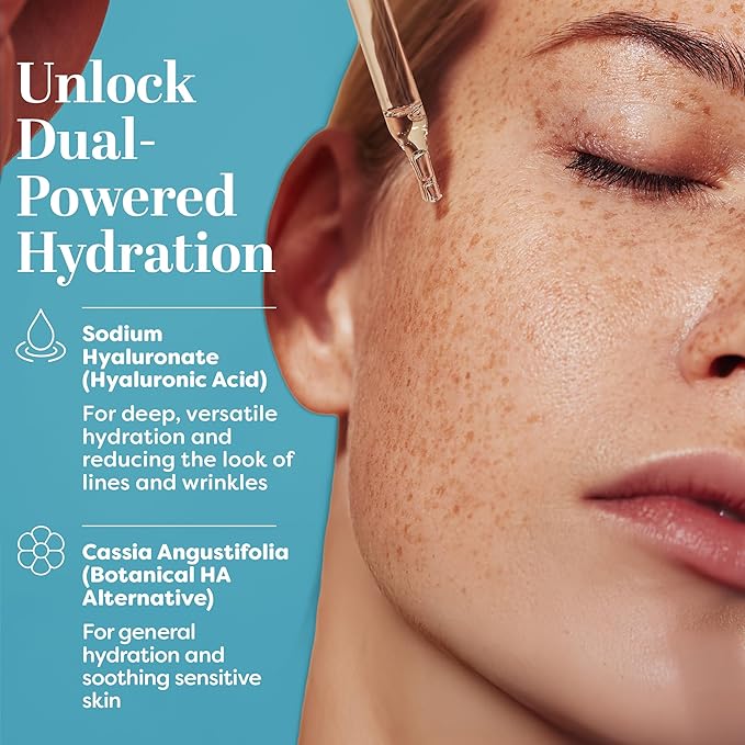 TruSkin Hyaluronic Acid Serum for Face – 7 Ultra-Hydrating Ingredients – Moisturizing & Plumping Facial Serum for Smooth, Healthy-Looking Skin, 2 Fl Oz