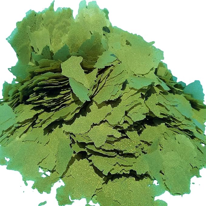 Aquatic Foods Inc. Cichlid Green GRO Spirulina Flakes, Discus, Angel Fish, Central & South American Cichlids for All Tropical Fish. Premium AF Flakes - 1-lb