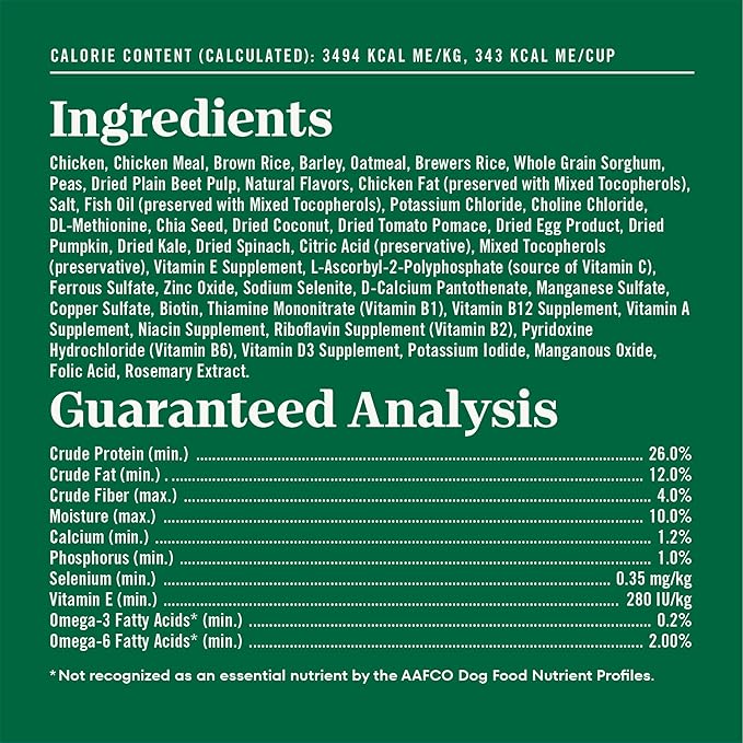Nutro Natural Choice Senior Dog Food, Chicken & Brown Rice Recipe, 30 lb. Bag