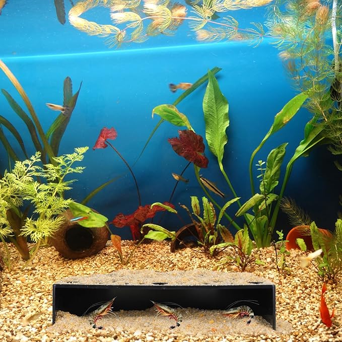 2 Pcs Shrimp Hides for Aquarium, Shrimp Breeding Caves Hideout Shelters for Protection, Small Fish Shrimps Tunnel House for Fish Tank Accessories Decor