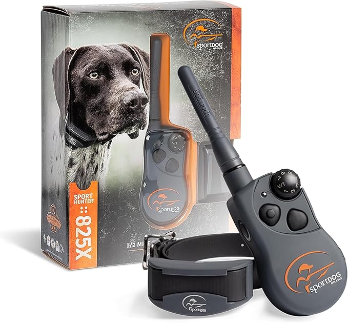 SportDOG SportHunter 825X - Remote Training Collar - Half-Mile Range Trainer - Waterproof Dog E-Collar - Quick-Charge Battery - Static, Vibration, & Tone Modes