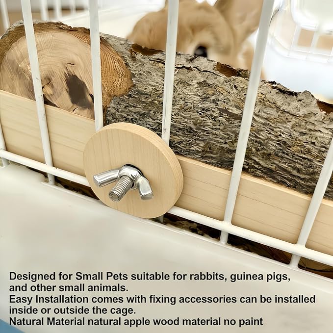 Wood Chew Toys for Small Animals - Natural Molar Wood Treats for Rabbits, Hamsters, Guinea Pigs, Chinchillas & Other Pet Rodents