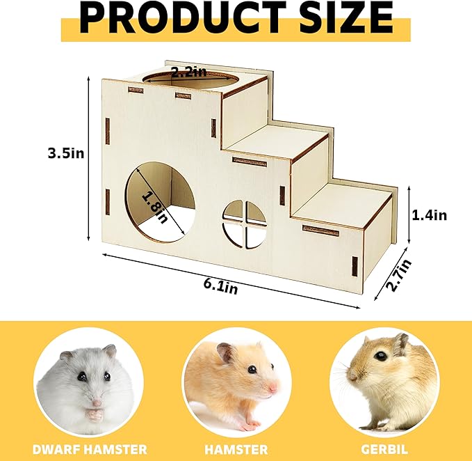 Guinea Pig Foraging Toys, Small Animals Hide Treats Foraging Puzzle Toys,Wooden Foraging Game Interactive Enrichment Toy for Rabbits, Hamsters, Bunny, Chinchillas, Rats and Gerbils