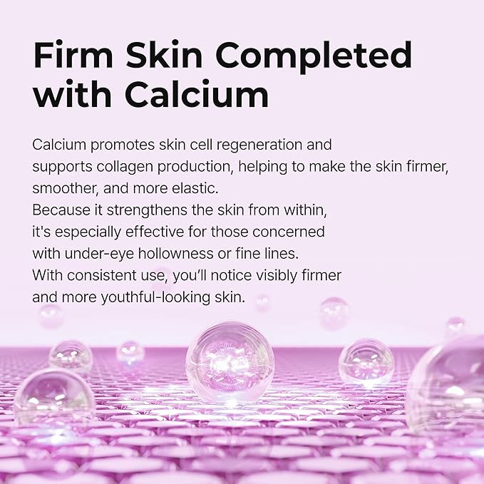 Dr.Melaxin Calcium Volume Eye Patches – Firming Hydrogel Under Eye Masks for Puffiness & Fine Lines, Deep Hydration, 60 Count