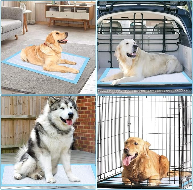 Ownpets Dog Training Extra Large Pad 35’’ x 32’’, Leak-Proof 6-Layer Pet Potty Training Pads Pee Pads with Quick-Dry Surface for Pets, Puppies, Adult, Sick & Aging Dogs, 20 Counts
