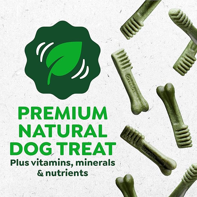 Greenies Veterinarian-Recommended Adult Natural Dental Dog Treats Large Size, Original Flavor, 6 oz. Pack, 4 Count