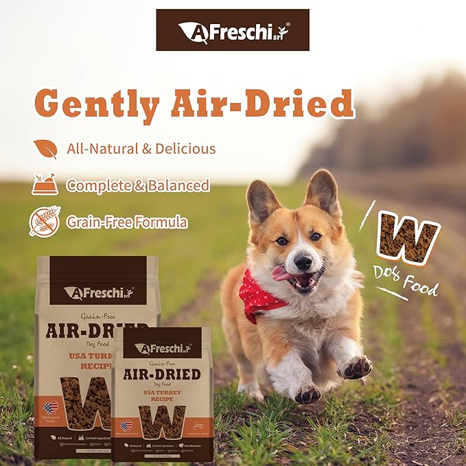 AFreschi SRL Dog Food, Dry Puppy Food, All-Natural, Complete & Balanced, Single-Animal Protein, Grain-Free, High-Protein, Limited Ingredients, 2.2 lb