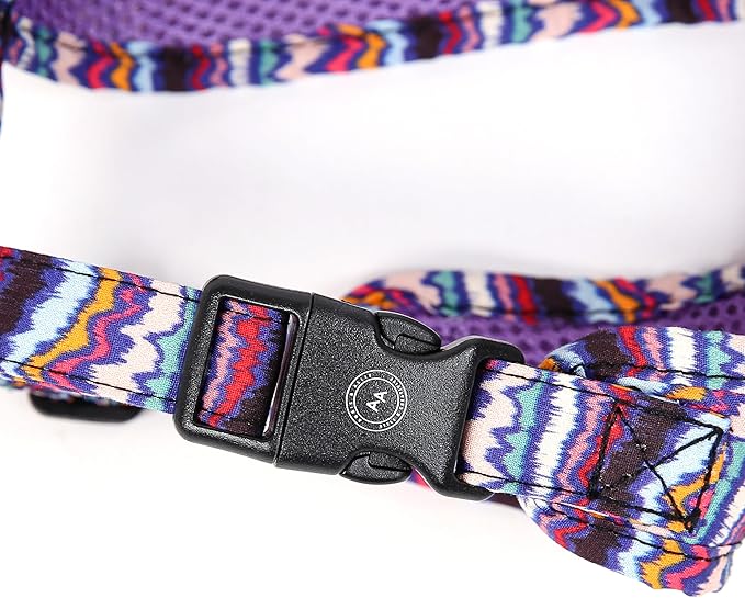 Angie and Allie Organic Cotton Dog Harness,No Pull Pet Harness with Leash D-Ring,Adjustable Soft Padded Dog Vest,Comfortable,Sustainable,Breathable and Stylish for Your Canine Companion