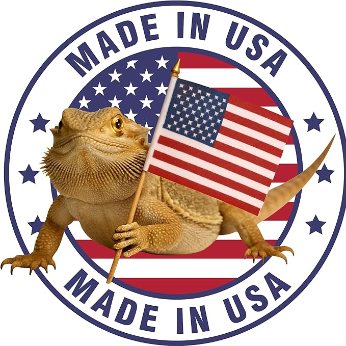 Bearded Dragon Tank Cleaner – 32oz No-Rinse Cage & Habitat Spray – Fast Odor Eliminator & Waste Remover – Pet Safe, Non-Toxic Formula – Easy Terrarium Cleaning – Made in USA