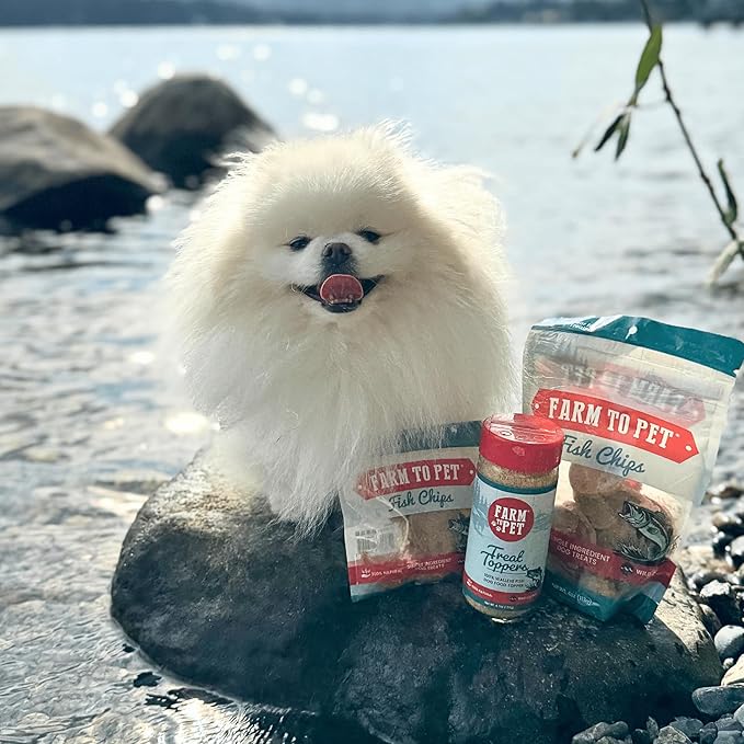 Farm To Pet - Dog Food Topper - 4.7 oz Fish Meal Toppers for Dogs, Single Ingredient, Lean, All Natural, Healthy Food for Small, Medium, Large Breeds, & Puppies - Made in USA