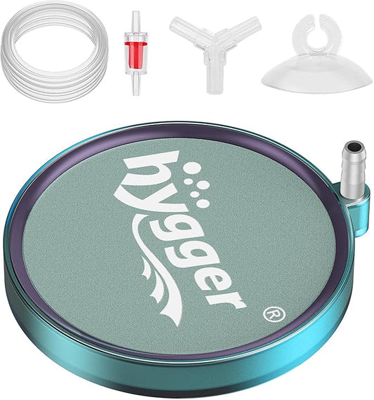 hygger Aquarium Air Stone 2 Inch, Fish Tank Bubbler Stone, Air Bubble Aerator Oxygen Diffuser, Air Pump Accessories for Aquariums, Fish Tanks, Hydroponics and Ponds