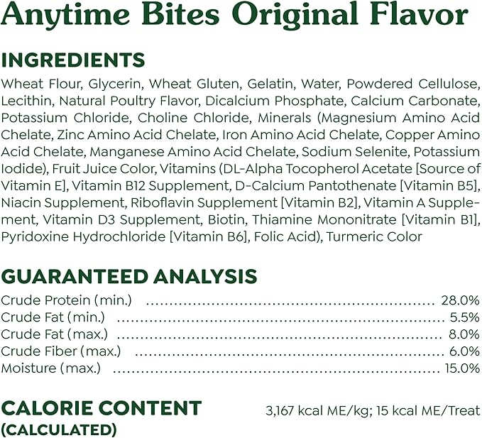 Greenies Anytime Bites Dog Treats, Original Flavor, 24 oz. Bag
