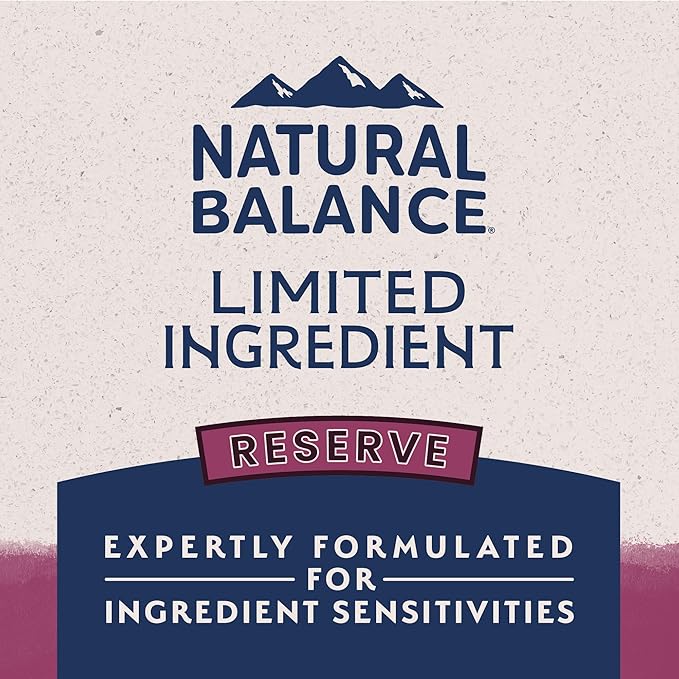 Natural Balance Limited Ingredient Adult Grain-Free Dry Dog Food, Reserve Sweet Potato & Venison Recipe, 22 Pound (Pack of 1)