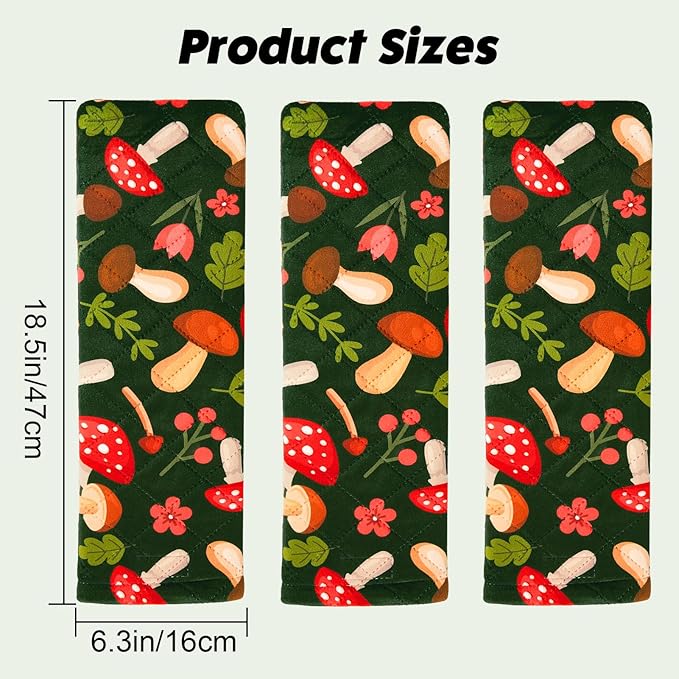 Bienbee Ferret Cage Liner Set, Waterproof Ferrets Cage Accessories for Small Animals Rats Chinchillas Hedgehogs Ferrets(Green Mushroom,Ramp Covers-3 PCS)