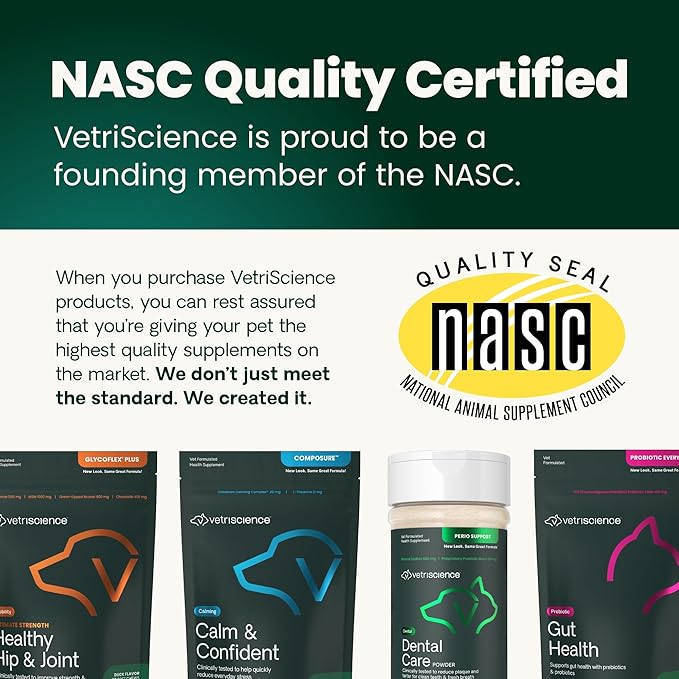 VetriScience Ultimate Strength Hip & Joint Supplement for Dogs, GlycoFlex Plus – MSM, Chondroitin & Green-Lipped Mussel Chews for Mobility, Flexibility, Comfort & Support, Bacon Flavor, 60 Cnt