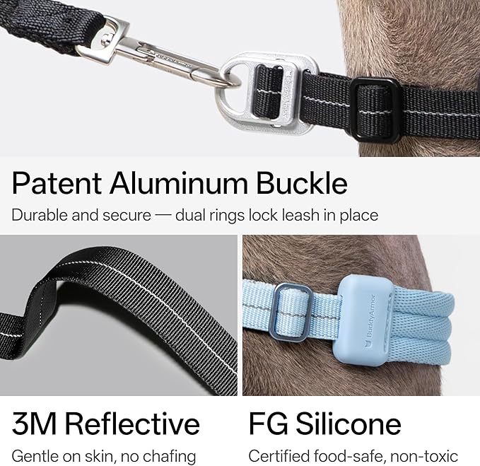 Ultra Comfort Dog Collar Soft Padded Adjustable Nylon Collar QR Code Anti-Lost Comfortable Cozy Dog Collar with Durable Aluminum Alloy Buckle for Small to Large Dogs (Sierra Blue, S)