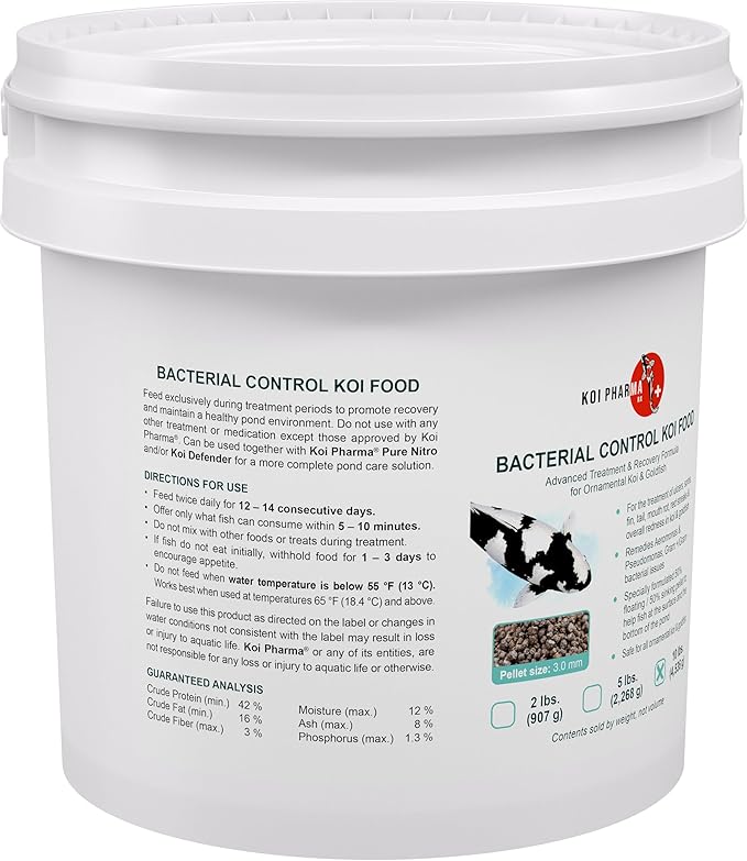 Bacterial Control Koi Food Bacterial Neutralizer (10 Pound)