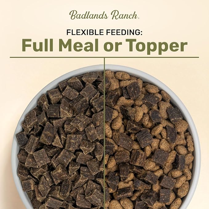 BADLANDS RANCH by Katherine Heigl- Superfood Complete, Air-Dried Adult Dog Food - High Protein, Zero Fillers, Superfood Nutrition (64 Ounce (Pack of 4), Lamb & Venison)
