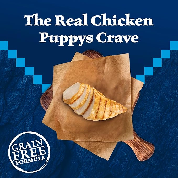 Blue Buffalo Wilderness Puppy High-Protein Dry Dog Food with Real Chicken, Grain-Free, Made in the USA with Natural Ingredients, Chicken, 4.5-lb Bag