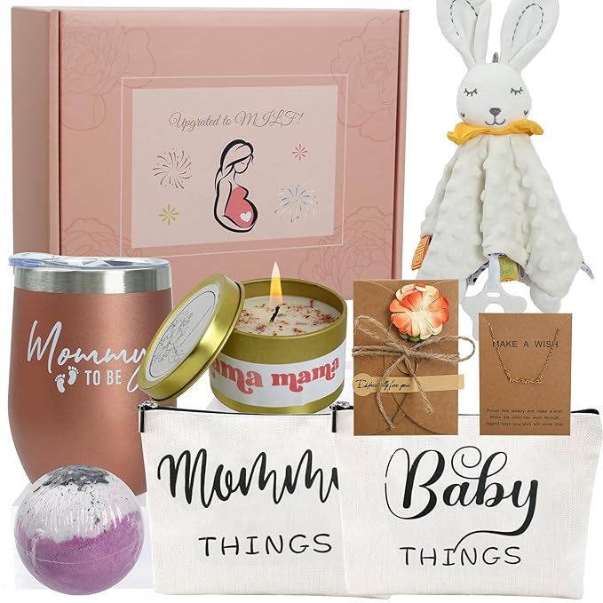 New Mom Gifts - LIKEYO New Mom Care Package After Baby, Pregnancy Gifts Basket for Expecting Mother, Mommy to Be, First Time Mommy Care Package After Birth Postpartum Essentials for Women Mama
