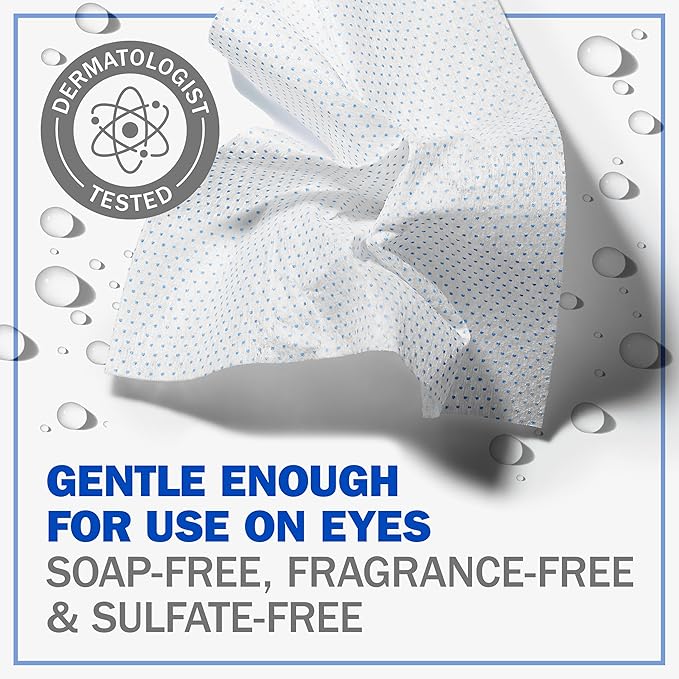 Olay Makeup Remover Wipes, Daily Facials Deep Clean Face Cleanser for Normal to Oily Skin, Alcohol & Fragrance Free, Soft Face Wash Towels, Travel Essentials for Women, Convenient Dry Cloths, 66 ct