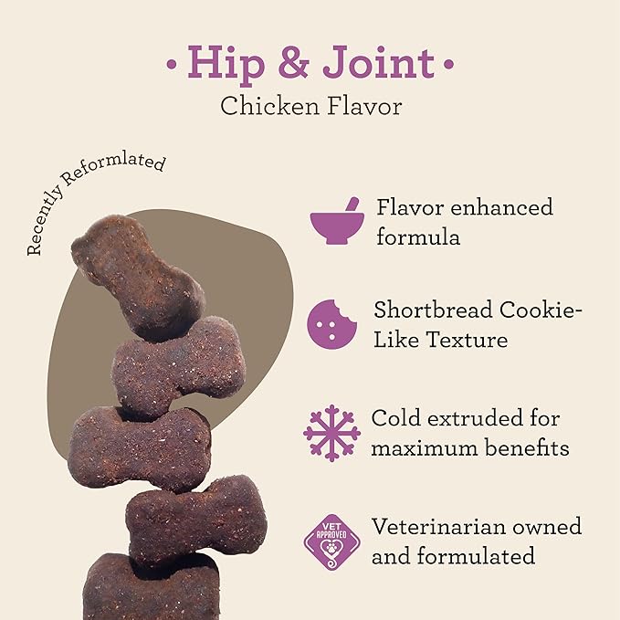 Dr. Joseph's VetPro Complete Dog Hip and Joint Supplement, 60 Count, Chicken Flavored Pain and Inflammation Relief Chews with Glucosamine, Chondroitin, MSM, Turmeric, Vitamin C, Omega 3