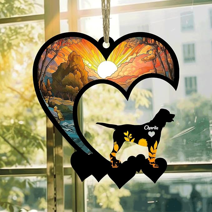 Lovely POD TOSA Suncatcher Ornaments, Personalized TOSA Memorial with Name, Dogs Loss Ornaments, Dog Remembrance Gift, Dog Memory Ornament, Loss of Dogs Sympathy Gifts