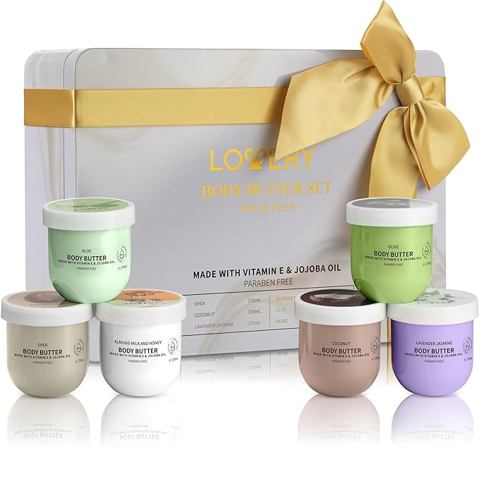 Gifts for Women - Whipped Body Butter Scented Body Lotion Set 36oz - Skincare Gift Set Self Care Gifts for Women, Shea Butter Lotion Moisturizing Cream, Mom, Grandma Gift Box