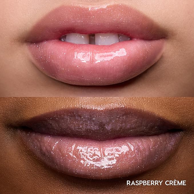 ColourPop Fresh Kiss Glossy Lip Balm - Hydrating Lip Care Enriched with Peptides + Hyaluronic Acid - Pearlescent Shimmer Finish - Vegan + Cruelty-Free - Raspberry Crème (0.49 oz)