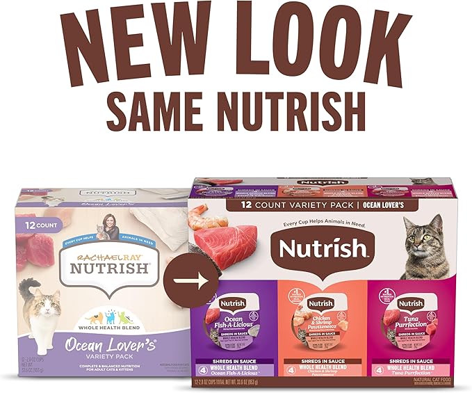 Nutrish Whole Health Blend Chunks in Gravy Variety Pack Wet Dog Food, 13 oz. Can, 12 Count (Rachael Ray)
