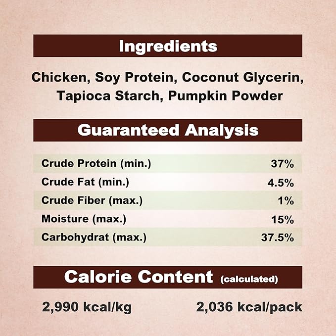 Afreschi Chicken Dog Treats, All Natural, Healthy & Easily Digestible, Grain-Free Puppy Chews, Low-Fat, Human Grade Training & Rewards Dog Snacks, Chicken Sticks with Pumpkin, 24 oz Pack