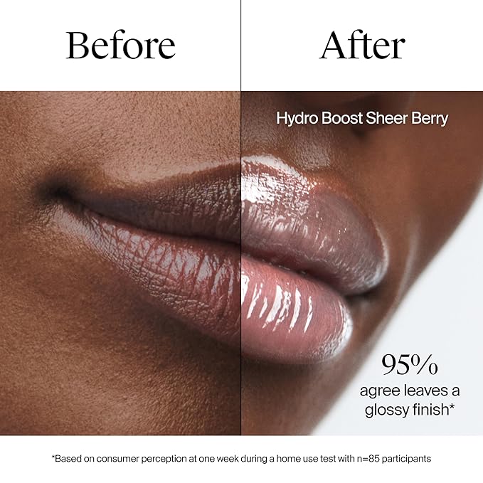 Neutrogena Hydro Boost Hyaluronic Acid Lip Balm,Nourishing Vitamin E Leaves Lips Feeling Hydrated,Sheer Pink Tinted Color with a Sweet Berry Flavor,Sheer Berry,0.5 oz,(Pack of 2)
