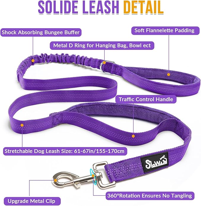 Lukovee No Pull Dog Harness & Leash Set - Heavy Duty Dog Vest Harness with Soft Padded for Medium Large Dogs, Adjustable Reflective Tactical Pet Harness for Easy Walk and Training (XL, PU)