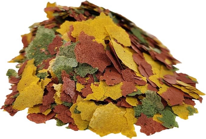 Aquatic Foods Inc. Premium Community Tropical Fish Flakes. All-Around Flakes for Tetras, Livebearers, Anglefish, Cichlids, Goldfish, Guppies 2-Type Pellet Mix & 4-Type Wafers Included...1/2-lb Bag